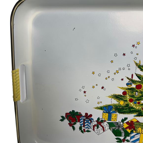 Vintage Apex Lacquer Ware Christmas Tree Tray Set of 3 Sizes Japan Nesting - Picture 8 of 10